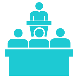 Lawyer and council in court