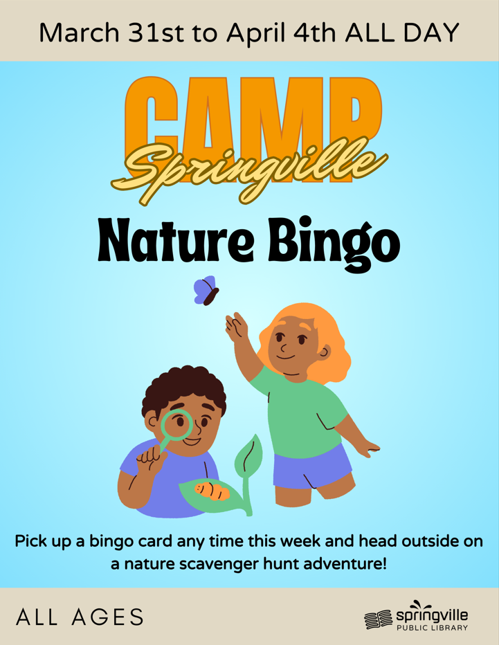 Springville Library Games Camp Springville: Nature Bingo | Library