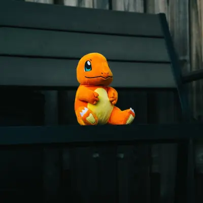 Pokemon on a bench