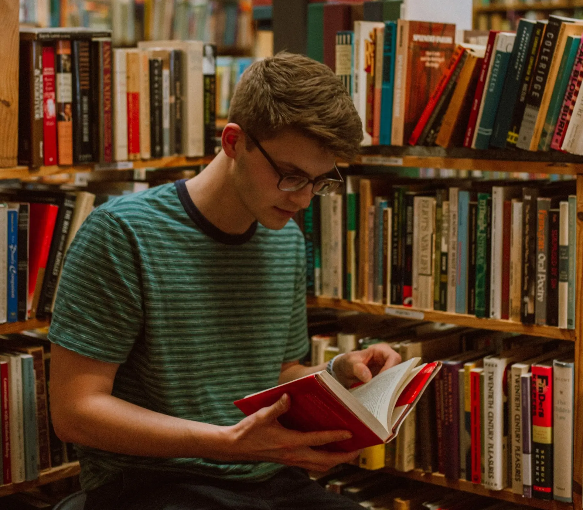 Teen reading