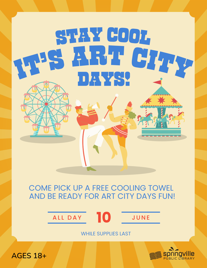 Stay Cool! It's Art City Days!
June 10
18+