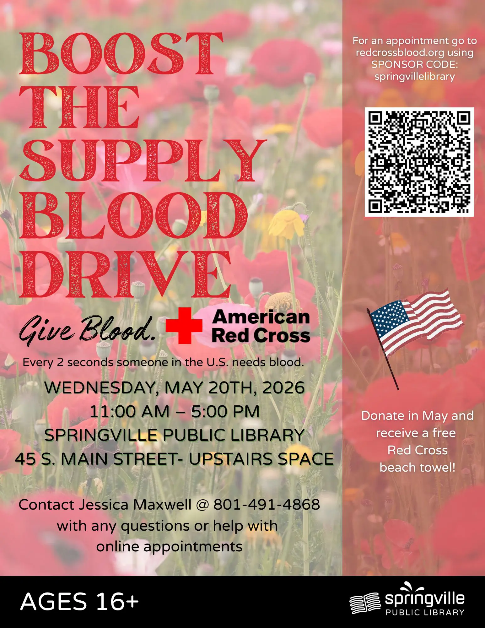 Blood Drive
May 20th 
11am-5pm
