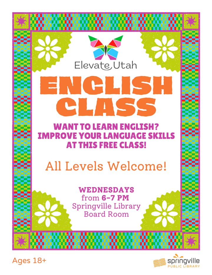 Clase de Ingles - English Class. Miercoles de 18:00 a 19:00 - Wednesdays from 6-7pm
