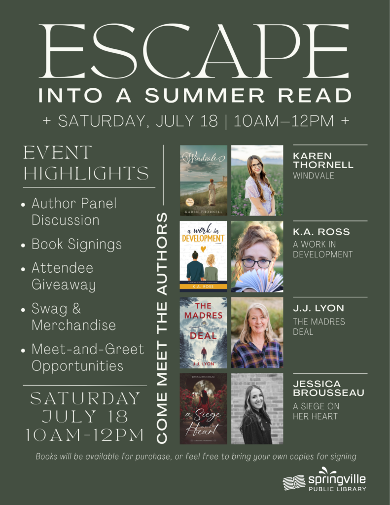 July 18 - Escape into a Summer Read - Saturday 10:00am - (No age)
