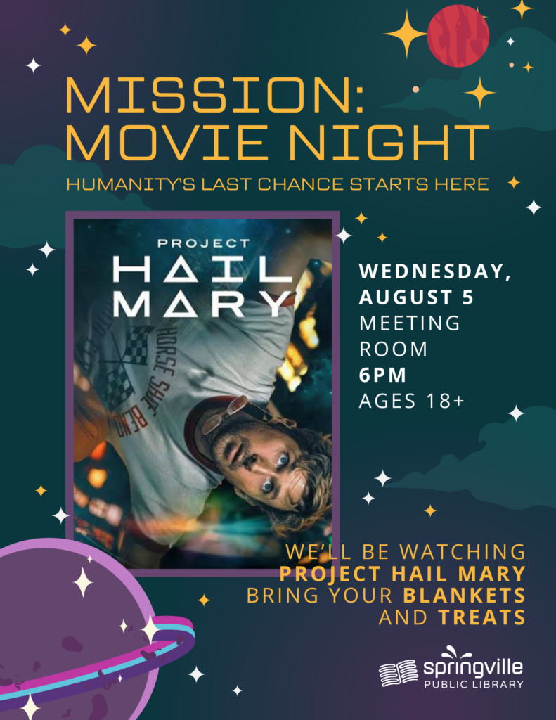 Mission: Movie Night - August 5 - 6:00pm - Ages 18+