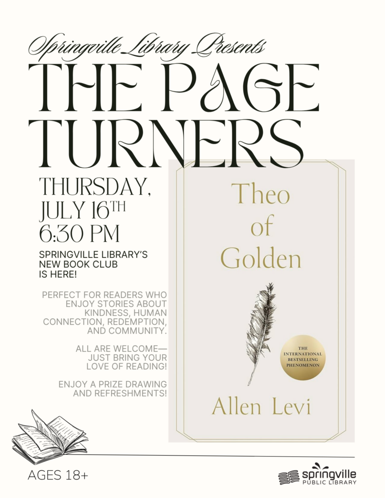The Page Turners - July 16th - 6:30pm - Ages 18+