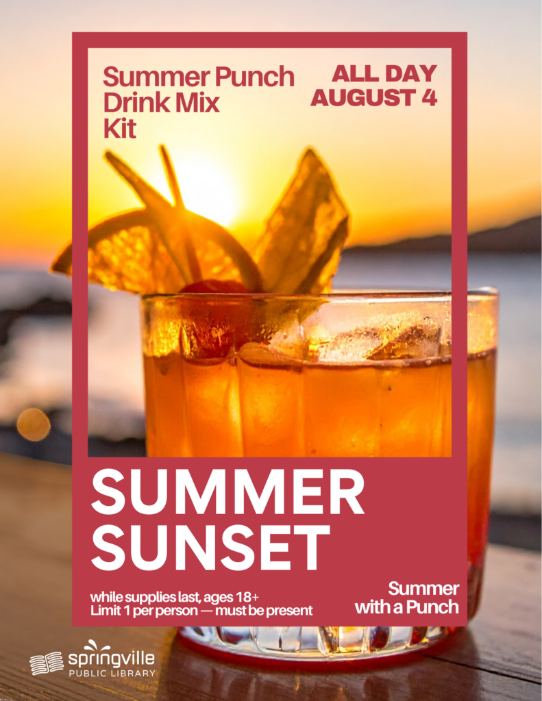 Summer Punch Drink Mix Kit - August 4 - All Day - Ages 18+