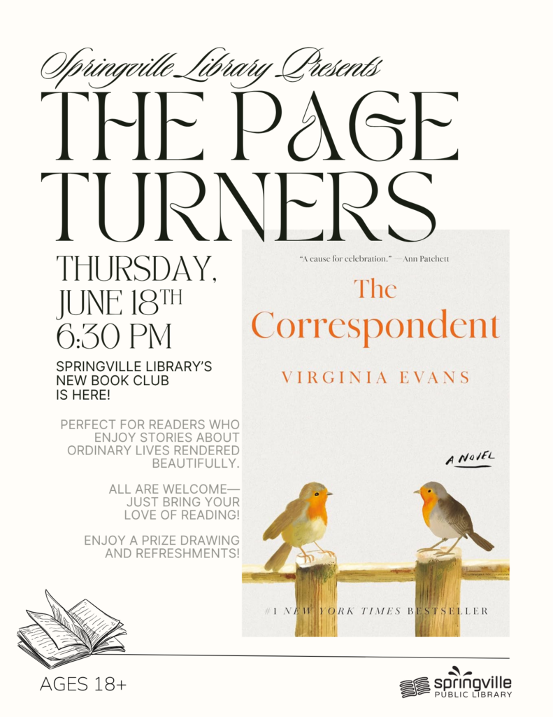 June 18 - The Page Turners - 6:30pm - Ages 18+