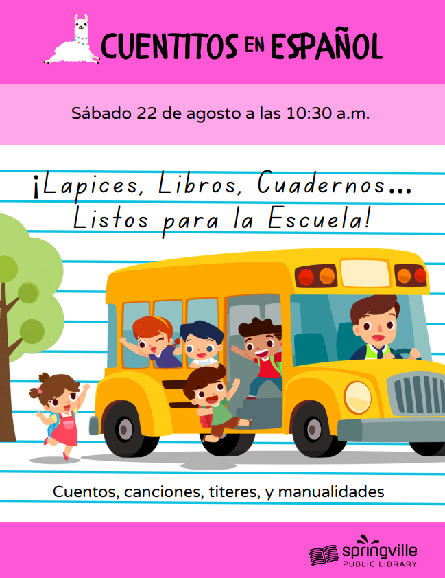 Cuentitos en Español 22 de Agosto a las 10:30am