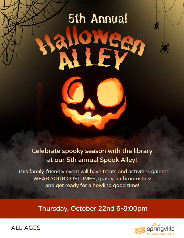 5th Annual Halloween Alley - October 22nd 6-8pm - All Ages