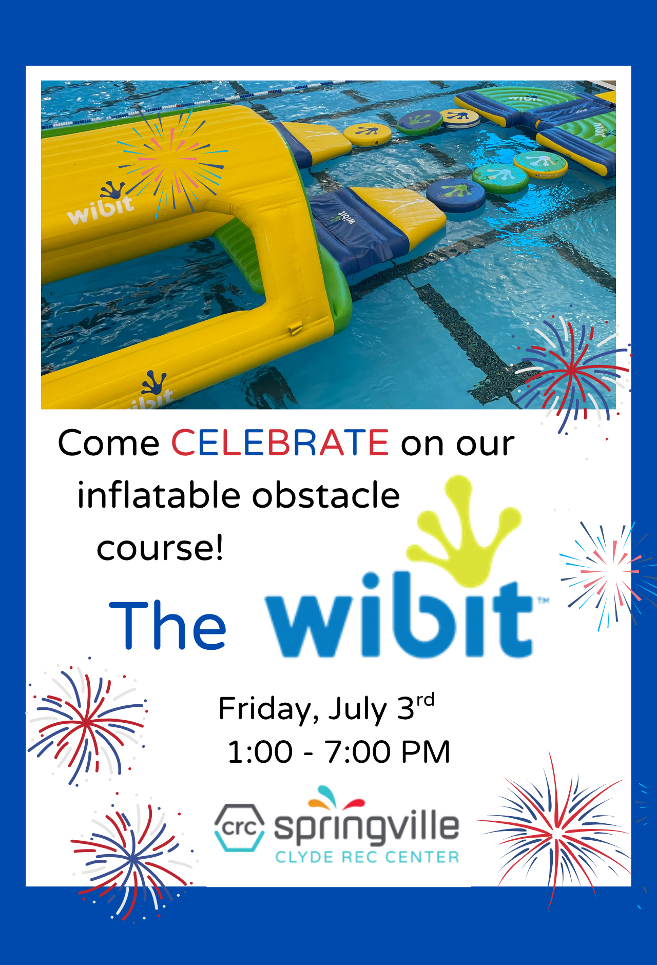 Wibit obstacle course event on July 3